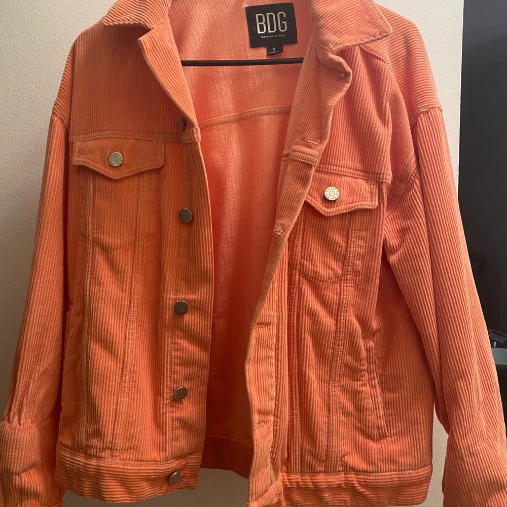 amazing condition UO corduroy jacket in orange!